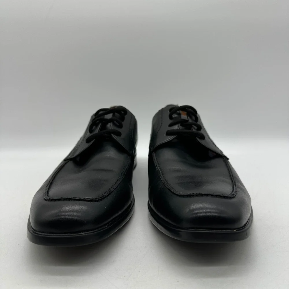 Florsheim 15205-001 Mens 11.5 Black Leather Zaffiro Moc Toe Oxford Dress Shoes